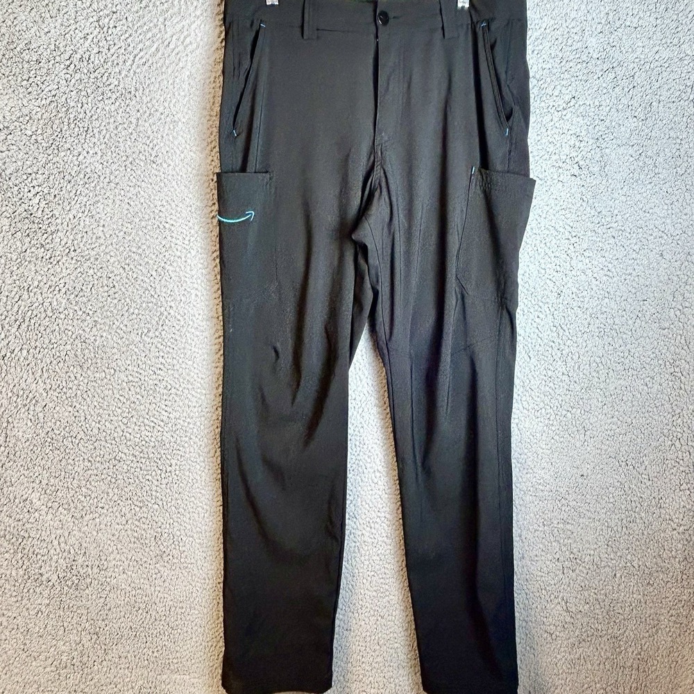Amazon Luly Yang Cargo Straight Uniform Black Pants Workwear Size Large 34